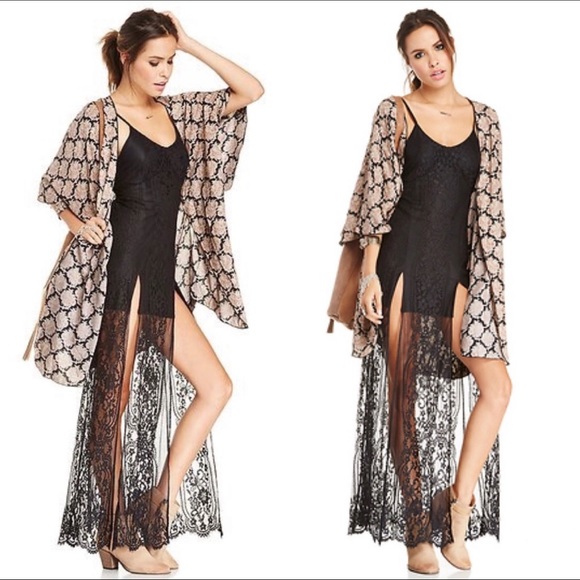 For Love And Lemons Longhorn Maxi Dress in Black - Picture 3 of 14